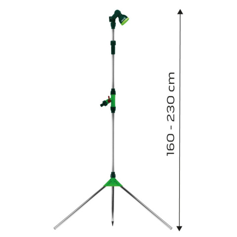 PRYSZNIC OGRODOWY ZRASZACZ TELESKOP. 240cm NATRYSK REGULOWANY 1,6-2,3m 1/2"