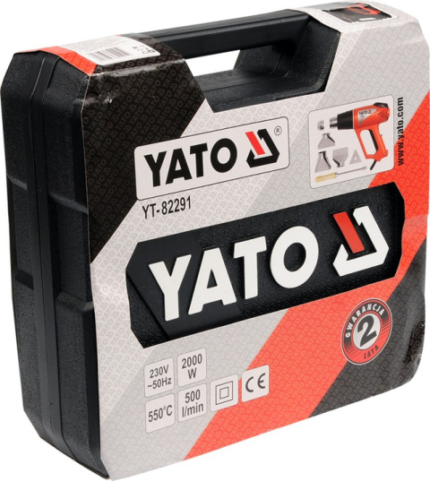 YATO OPALARKA 2000W 350°C I 550°C AKCESORIA + WALIZKA