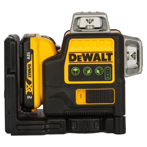 DEWALT LASER KRZYŻOWY LINIOWY 360 ZIELONY + ŁADOWARKA AKUMULATOR AKCESORIA