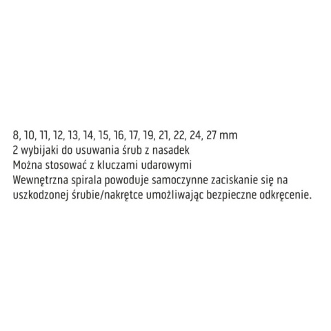 NASADKI 1/2", DO USZKODZONYCH NAKRĘTEK - ZESTAW 16 SZT. 11-920 NEO