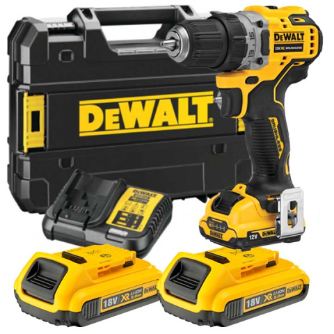 DEWALT WIERTARKO-WKRĘTARKA 12V 57/25Nm 2x2,0Ah BRUSHLESS DCD701D2