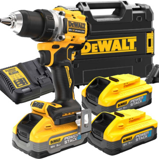 DCD800H2T-QW 18V XR Bezszczotkowa wiertarko-wkrętarka - 2 X POWERSTACK 5AH DEWALT