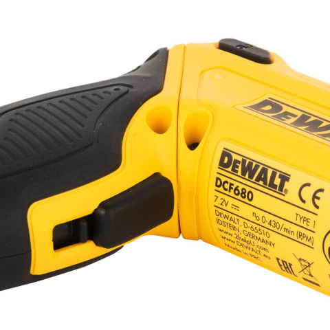 ZESTAW-WKRĘTAK AKUMULATOROWY 7.2V 2*1.0AH DCF680G2 DEWALT