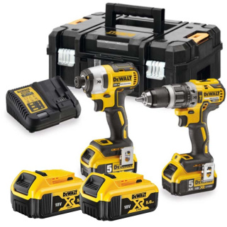 DEWALT ZESTAW COMBO DCD796 + DCF887 2 AKUMULATORY 18V DCK266P2T