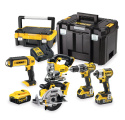 DEWALT ZESTAW COMBO ELEKTRONARZĘDZI DCD791 DCG405 DCH273 DCF887 DCF899