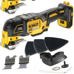 Narzędzie wielofunkcyjne akumulatorowe 18V multitool body + AKCESORIA DeWalt