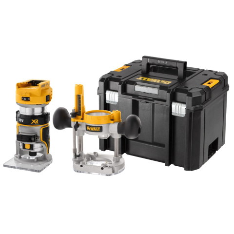 AKUMULATOROWA FREZARKA DO DREWNA GÓRNOWRZECIONOWA 18V DEWALT 8MM DCW604NT-XJ