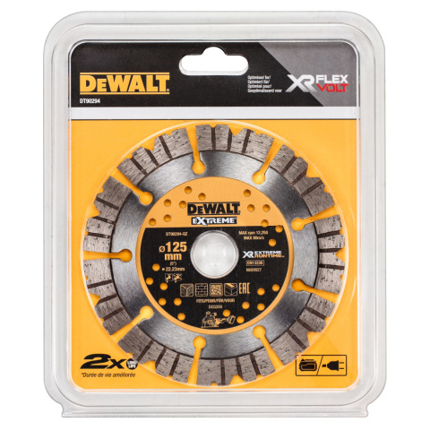 Tarcza diamentowa 125mm Extreme do betonu na sucho i mokro dewalt DT90294