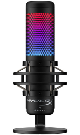 Mikrofon HyperX QuadCast S USB, podświetlenie RGB LED, streaming, gaming, podcasty, 4P5P7AA