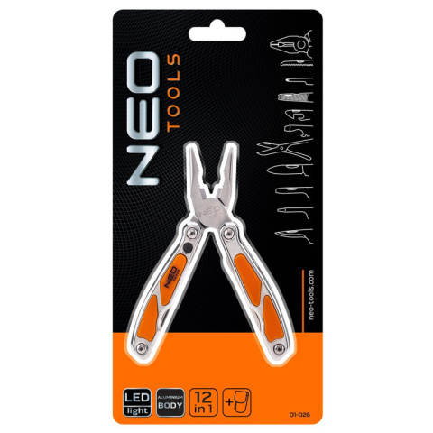 NARZĘDZIE WIELOFUNKCYJNE, Z LED, ZESTAW 12 SZT. 01-026 NEO TOOLS