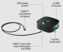 Stacja dokująca HP USB-C G5 Essential Dock 72C71AA 4x USB 3.2, 2x DisplayPort 1.4, HDMI 2.0, RJ45, audio jack 3.5mm, USB Type-C