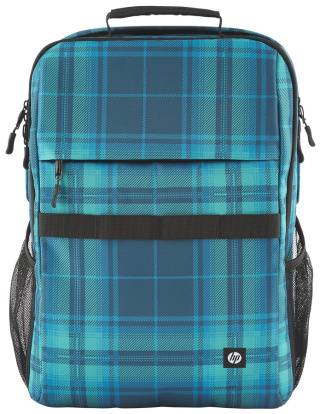 Stylowy plecak HP Campus XL 20l Tartan Plaid na laptopa 7J594AA dodatkowe kieszenie