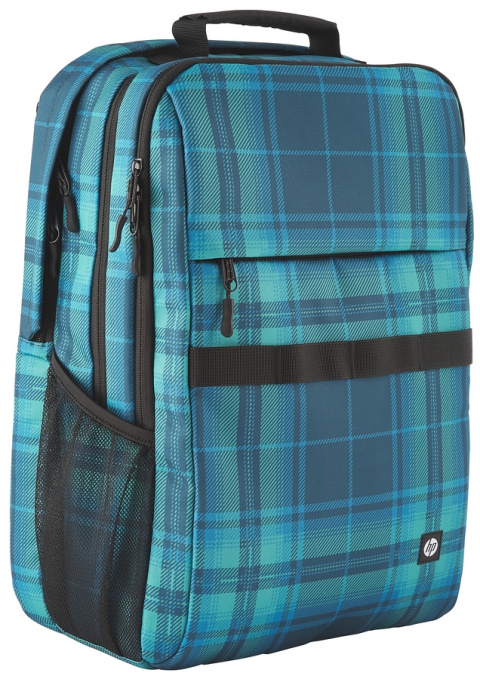 Stylowy plecak HP Campus XL 20l Tartan Plaid na laptopa 7J594AA dodatkowe kieszenie