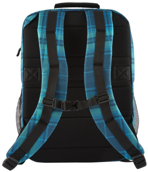 Stylowy plecak HP Campus XL 20l Tartan Plaid na laptopa 7J594AA dodatkowe kieszenie