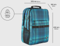 Stylowy plecak HP Campus XL 20l Tartan Plaid na laptopa 7J594AA dodatkowe kieszenie