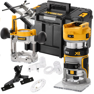 AKUMULATOROWA FREZARKA DO DREWNA GÓRNOWRZECIONOWA 18V DEWALT 8MM DCW604NT-XJ