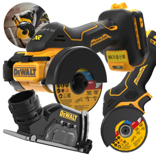 DEWALT MAŁA SZLIFIERKA PRZECINARKA PRZECINARKA TARCZOWA 76MM 18V + OSŁONA