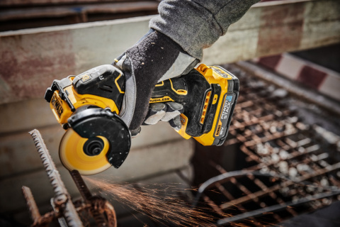 DEWALT MAŁA SZLIFIERKA PRZECINARKA PRZECINARKA TARCZOWA 76MM 18V + OSŁONA