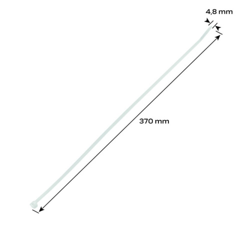 OPASKI ZACISKOWE 4.8 X 370 MM, 75 SZT., BIAŁE 01-611 NEO TOOLS