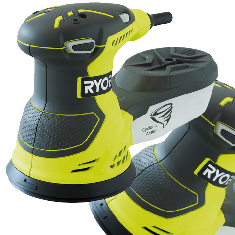 RYOBI SIECIOWA SZLIFIERKA MIMOŚRODOWA 300W 125mm REGULACJA PRĘDKOŚCI ROS300