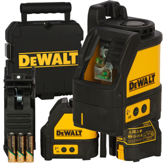 Laser krzyżowy DeWalt DW088CG 20m zielony Poziomica + Walizka