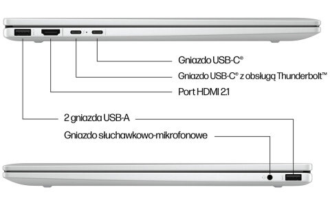 2w1 HP ENVY 16 x360 2.8K OLED 120Hz Intel Core Ultra 7 155U 12-rdzeni 16GB LPDDR5 1TB SSD NVMe Windows 11