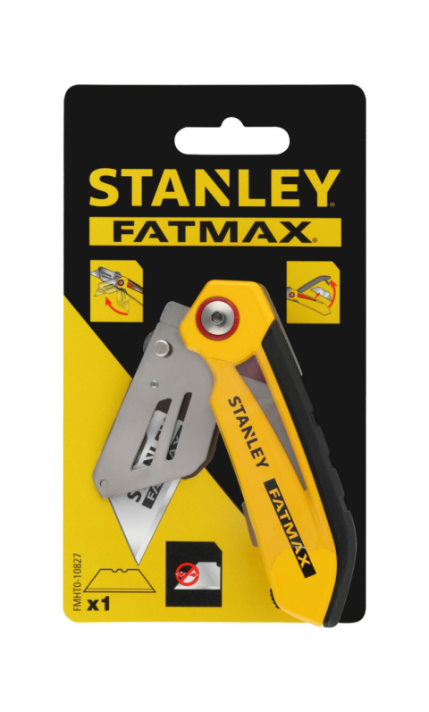 Nóż składany TAPICERSKI z ostrzem trapezowym STANLEY FATMAX 160 mm FMHT0-10827