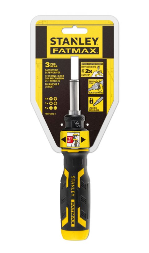 STANLEY MULTI WKRĘTAK Z GRZECHOTKĄ SPEED 2x 3x bit