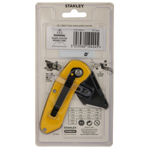 WYSUWANY PRZESOWANY NÓŻ SKŁADANY DO TAPICERKI METALOWY STANLEY STHT10424-0