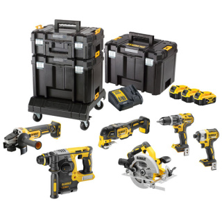 DEWALT ZESTAW NARZĘDZI COMBO 8 elem 18V Akumulatory 5.0Ah