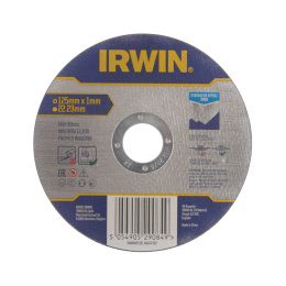 IRWIN TARCZA KORUNDOWA TARCZE DO CIĘCIA STALI METALU 125x1,0 INOX