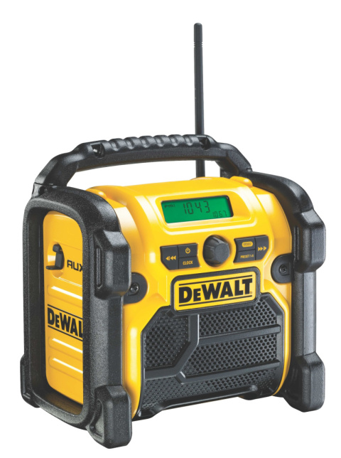 RADIO BUDOWLANE PRZENOŚNE MOCNE ODBIORNIK AM FM AUX XR Li-Ion DCR019 DEWALT