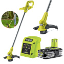 RYOBI PODKASZARKA KOSA AKUMULATOROWA 23CM 18V AKUMULATOR ŁADOWARKA