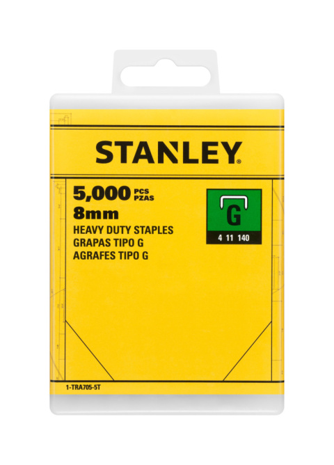 STANLEY 1-TRA705-5T 8MM ZSZYWKA TYPU G 4/11/140 5000 szt