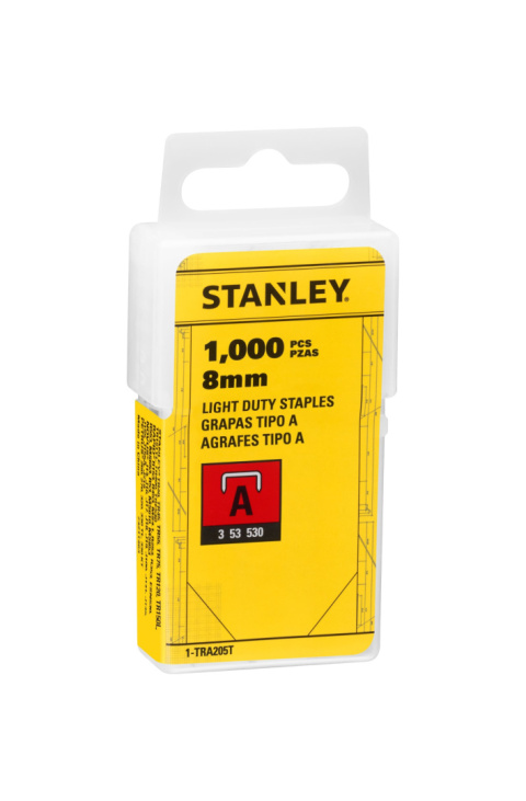 STANLEY TRA205T Zszywki galwanizowane A 8mm 1000el