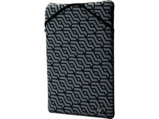 Czarny, szary GEO - Dwustronny neoprenowy futerał ochronny na laptopa HP Reversible 14.1" etui sleeve 2F2L4AA