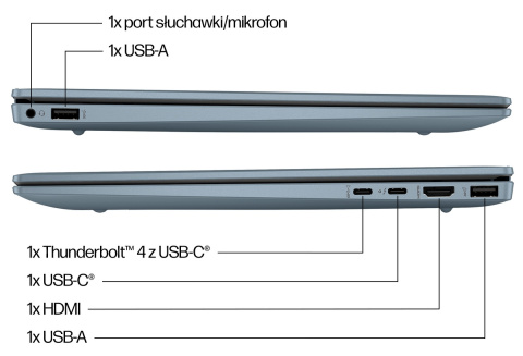 HP Pavilion Plus 14 2.8K OLED 120Hz Intel Core Ultra 5 125H 14-rdzeni 16GB LPDDR5x 512GB SSD NVMe Windows 11