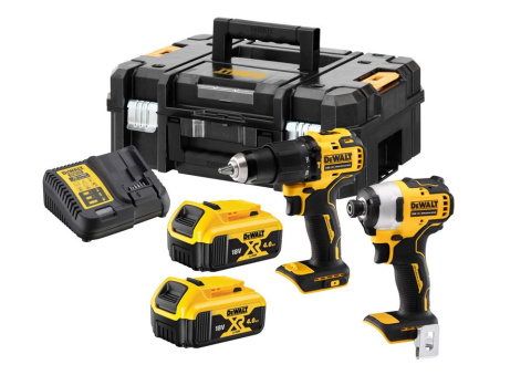 DCK2062M2T-QW Zestaw narzędzi akumulatorowych Combo Li-Ion 18V/2 x 4,0Ah, DCD709 + DCF809 DeWalt