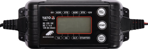 PROSTOWNIK RUZRUSZNIK ELEKTRONICZNY Z WYŚWIETLACZEM LCD 6-12V 1/4A YATO YT-83033