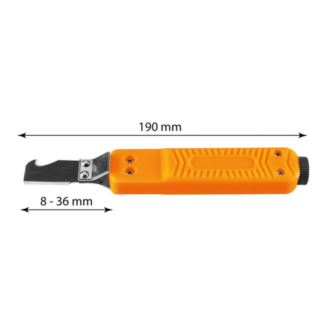 ŚCIĄGACZ ŚCIĄGACZE IZOLACJI Z HAKIEM NÓŻ 180mm 01-547 8mm2 - 28mm2 NEO 01-547