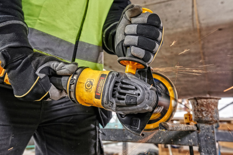 DEWALT Szlifierka kątowa 54V 125mm Diax kątówka akumulatorowa + Walizka