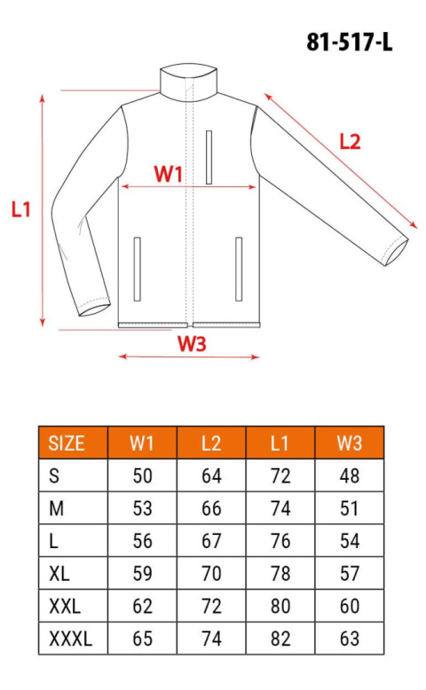 BLUZA SOFTSHELL OUTDOOR, ZIELONA, ROZMIAR L, SURVIVAOWA 81-517-L NEO TOOLS