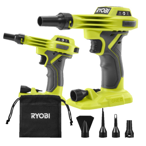 KOMPRESOR POMPKA AKUMULATOROWY 18V ONE+ 212l/min +ZESTAW DYSZ R18VI-0 RYOBI