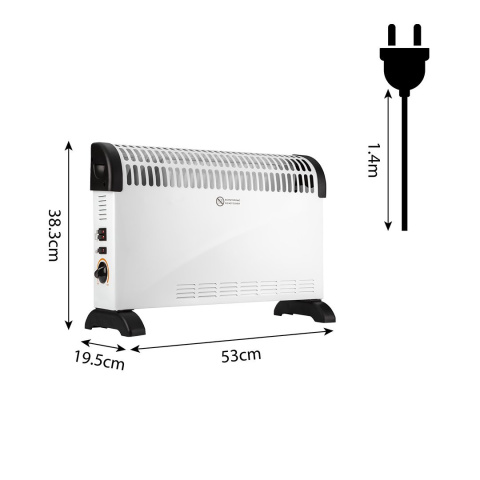 NEO GRZEJNIK KONWEKTOROWY Z TERMOSTATEM ELEKTRYCZNY 2000W KONWEKTOR TURBO