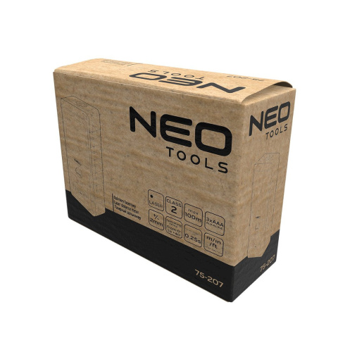 NEO TOOLS DALMIERZ LASEROWY ZASIĘG 100 METRÓW IP54 + POKROWIEC 75-207