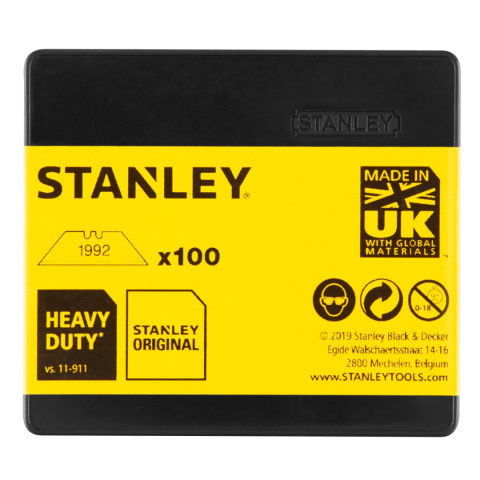 STANLEY OSTRZA TRAPEZOWE typ 1992 62mm 100szt w kasetce 1-11-921