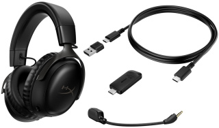 Słuchawki gamingowe bezprzewodowe HyperX Cloud III Wireless USB-C 77Z45AA