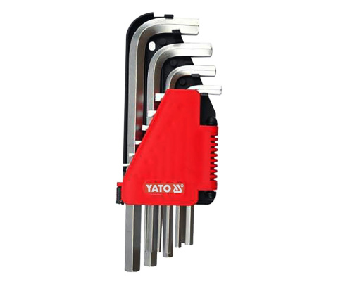 Yato YT-0508 Klucze imbusowe Hex 2-12 mm 10 ELEMENTÓW