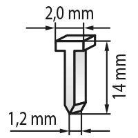 GWOŹDZIE DO TAKERA ZSZYWACZA 14mm 1000 SZTUK YATO