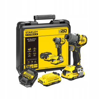 STANLEY ZAKRĘTARKA UDAROWA BEZSZCZOTKOWA FATMAX 18V V20 SFMCF830D2K 2X2Ah